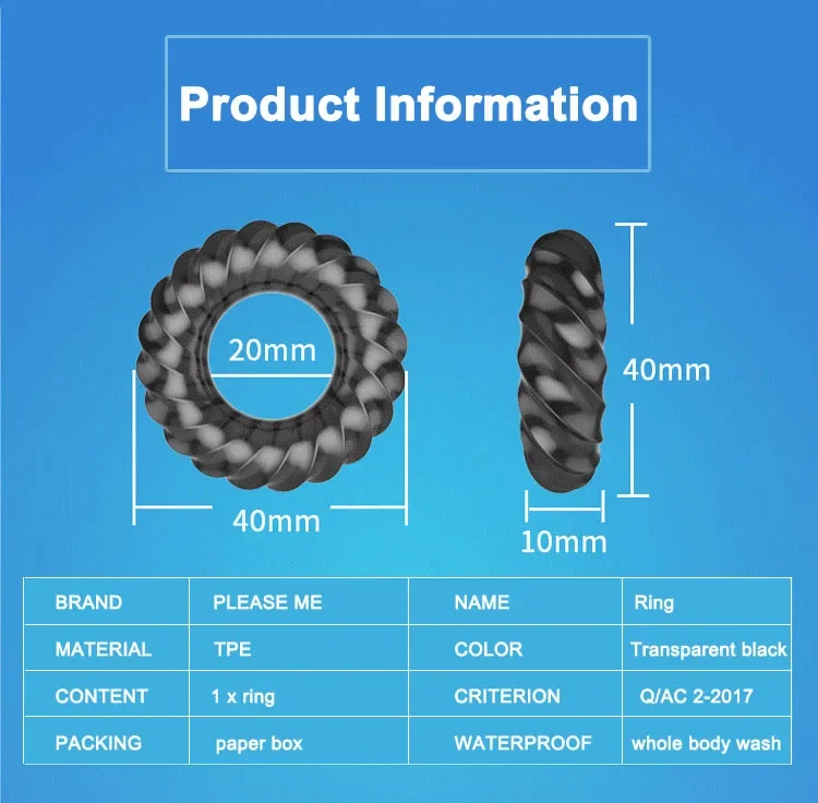 3D Spiral Ring For Penis Sex Toys For Men Delay Time Ejaculation Cockring Soft Elastic Erotic Adult Toys Rings For Male