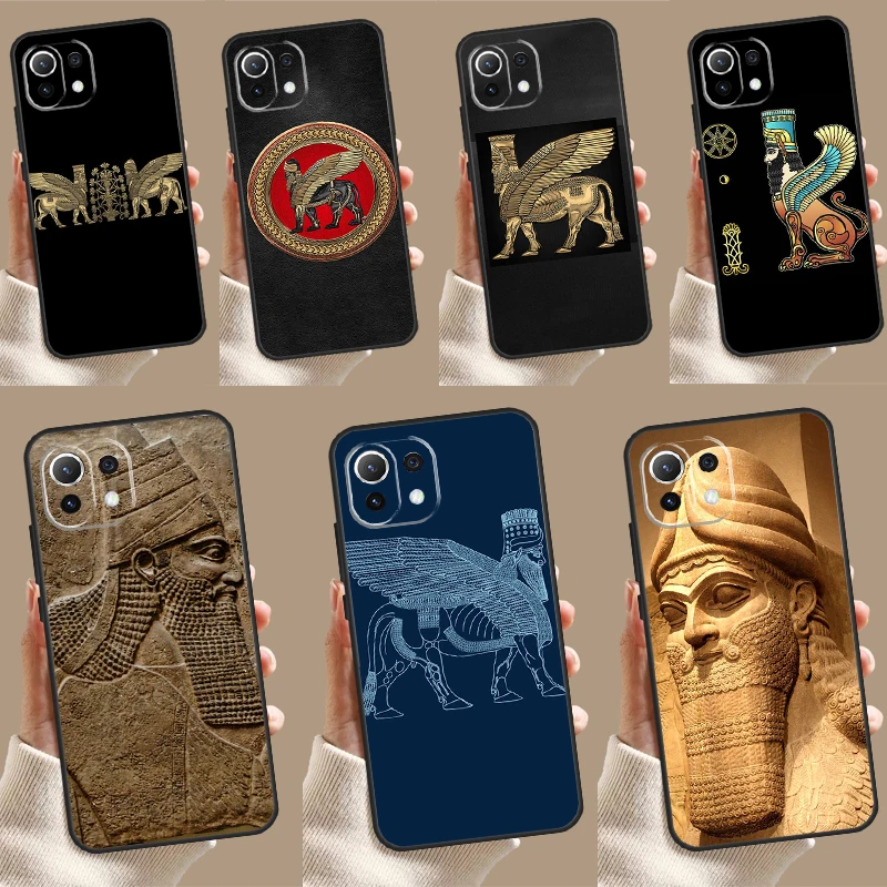 Lamassu Assyrian Winged Lion Case For POCO X3 X5 X6 M6 Pro F6 F3 F5 M5s Xiaomi 14 13 Ultra 12 Lite 11T 12T 13T Pro Cover