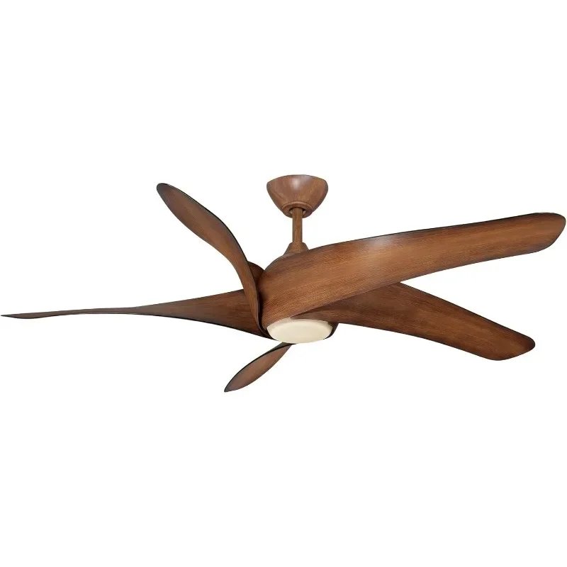 MINKA-AIRE F905L-DK Artemis XL5 62 Inch Ceiling Fan with LED Light and DC Motor in Distressed Koa Finish