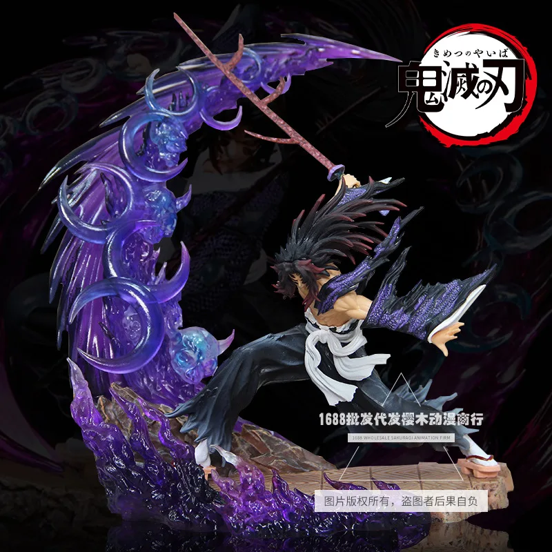 Ghost Annihilation Blade GK Battle Black Death Mouth Battle Jiguo Yuan One Luminous Edition Model GK Decoration Statue Handmade