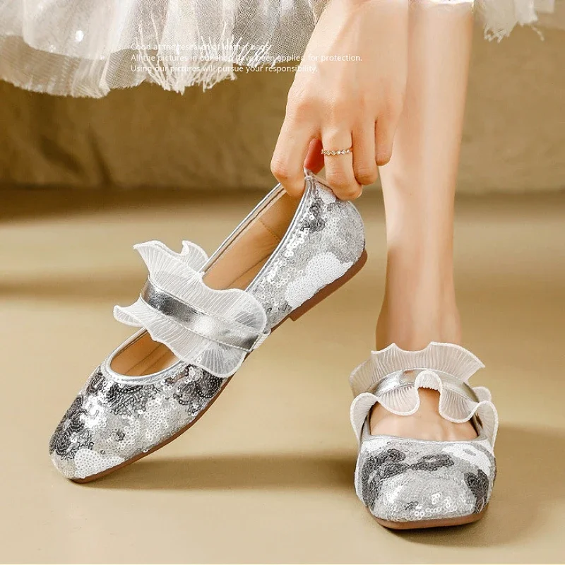 

Шикарные дизайнерские туфли Мэри Джейн, женские модные модельные туфли с квадратным носком, женские удобные элегантные брендовые балетки, женские туфли