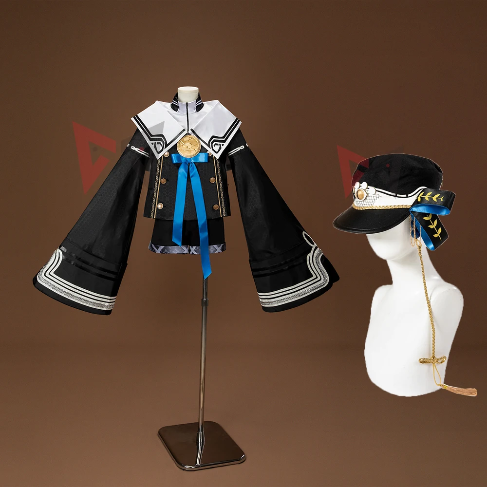 New MOBA Onmyoji Jorjeana Marie Cosplay Costume Hat Coat Short For Game Party Custom Made