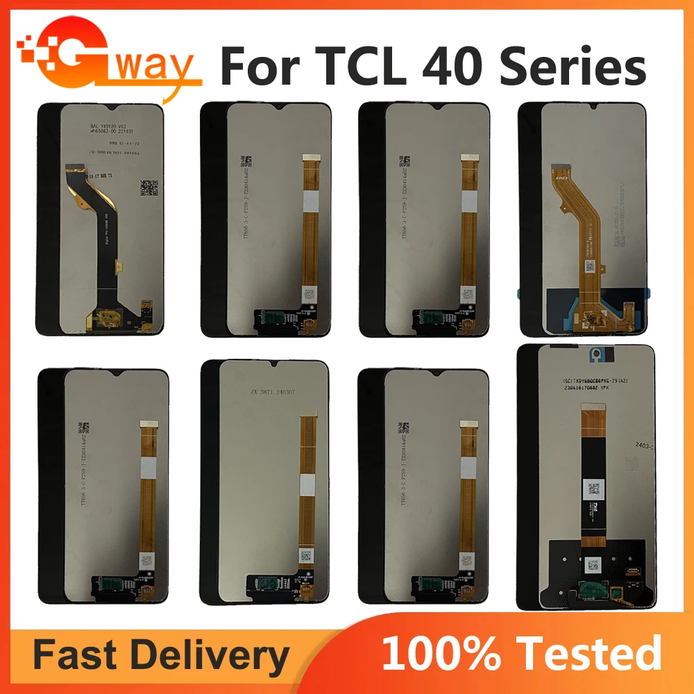 

For TCL 405 406 408 TCL 40R 40X T609M 40XE 40XL T608M LCD Display Digitizer For TCL 40SE 40 SE TCL 40 NxtPaper 4G 5G LCD Sensor