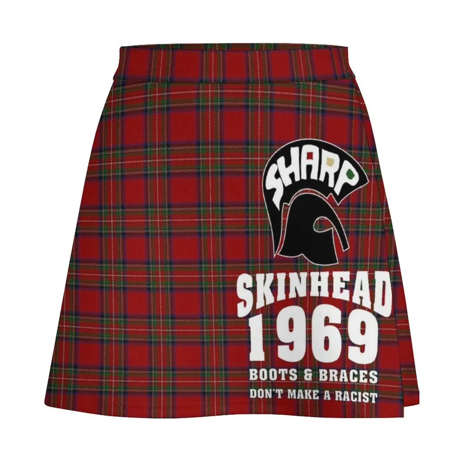 Sharp Skinheads - Tartan Mini Skirt 90s aesthetic summer clothes novelty in clothes Mini Skirt