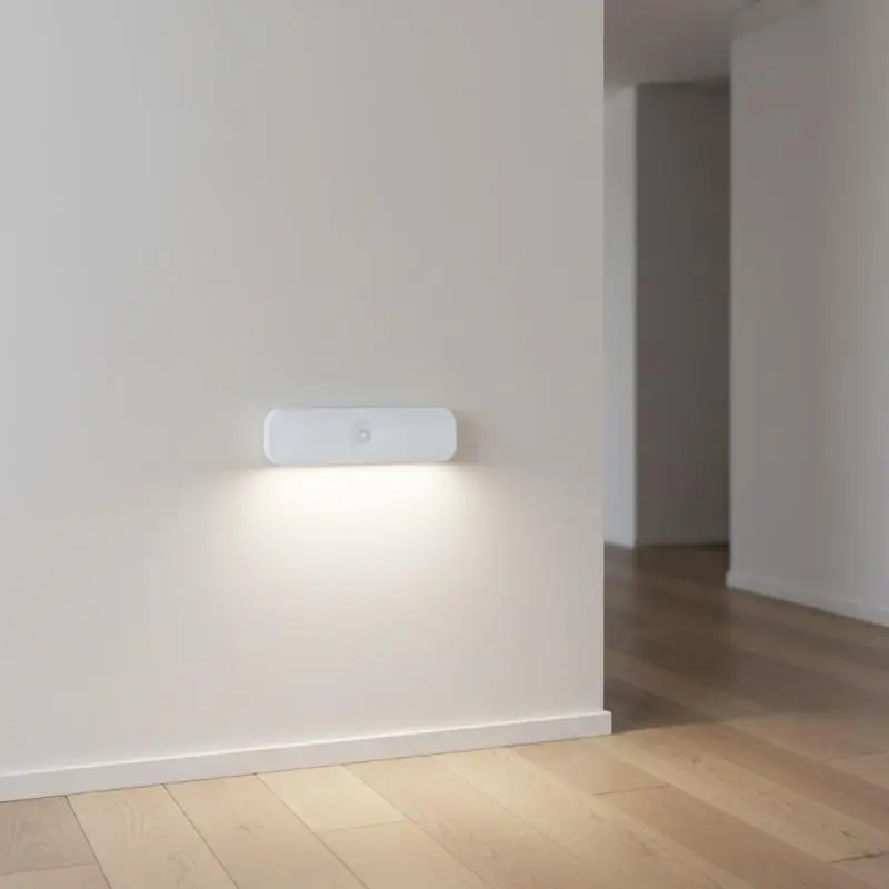 2M Human Body Motion Sensor Light Strip Wireless Charging LED Automatic Under Cabinet Lighting for Kitchen Wardrobe Bedroom