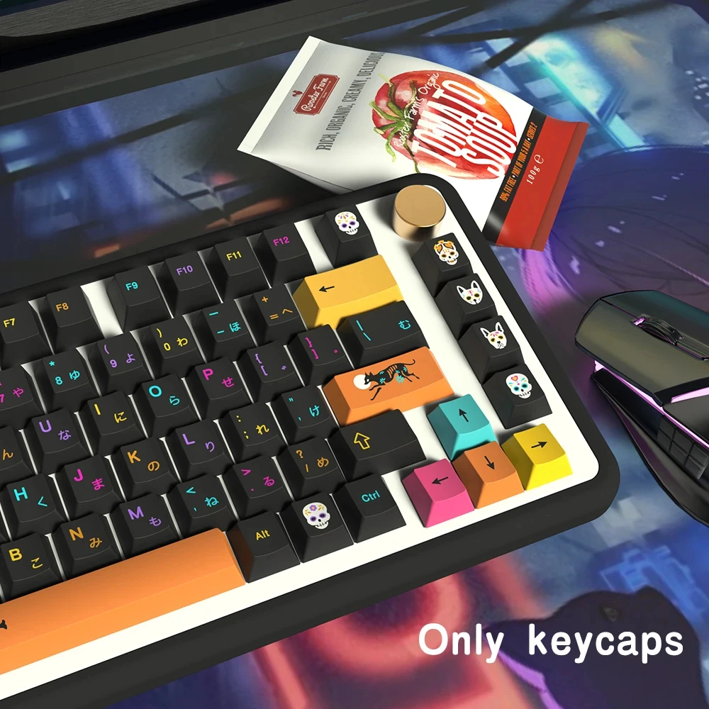 KYOMOT GMK Mictlán Theme Keycap PBT Underworld Keyboard Cap Cherry Profile Key Cap for MX Switch Mechanical Keyboard Accessory