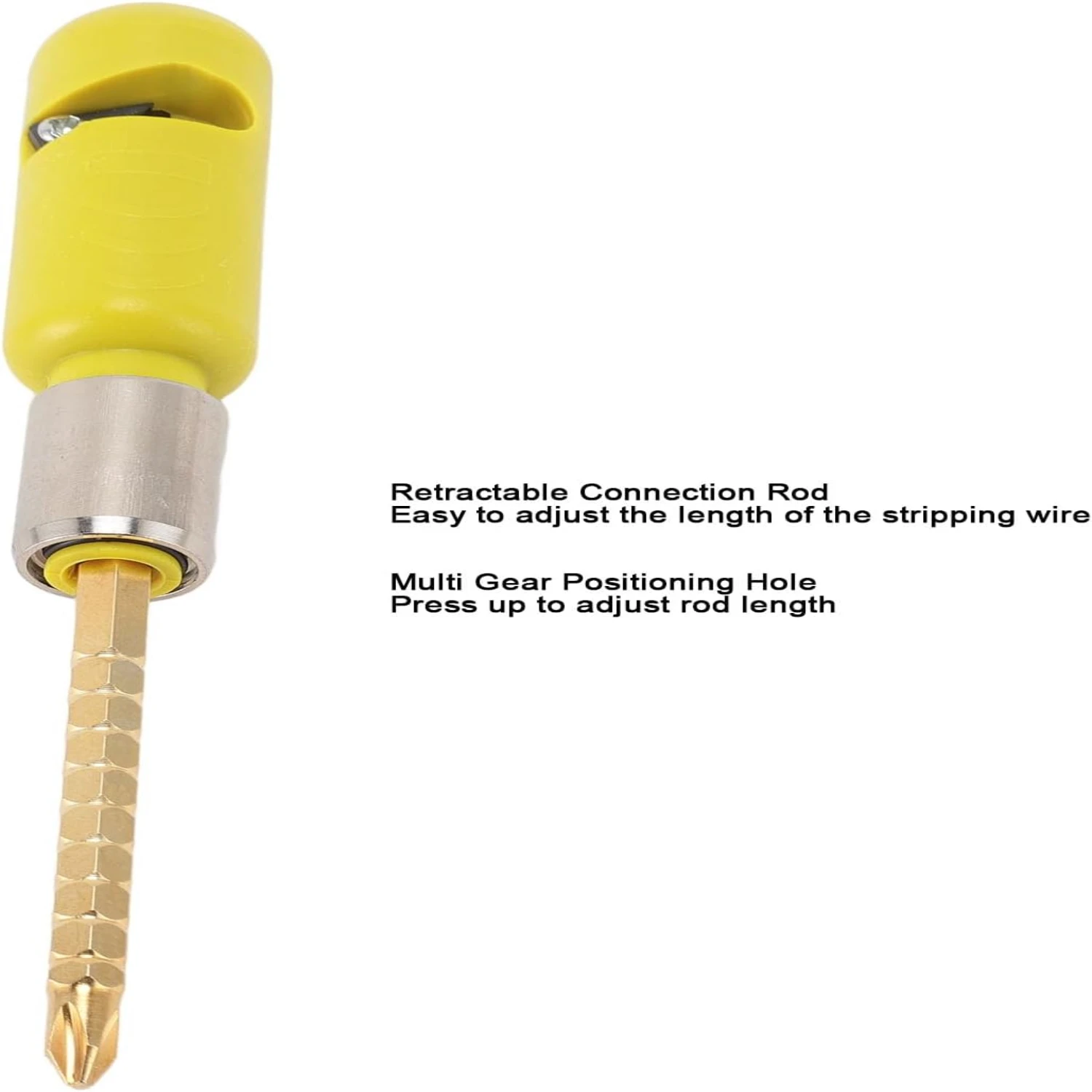 أداة تجريد الكابلات المحمولة للحفر بطول 6 أمتار، وقضيب توصيل 1/4 بوصة، وتصميم ABS خفيف الوزن - مثالي للكهرباء