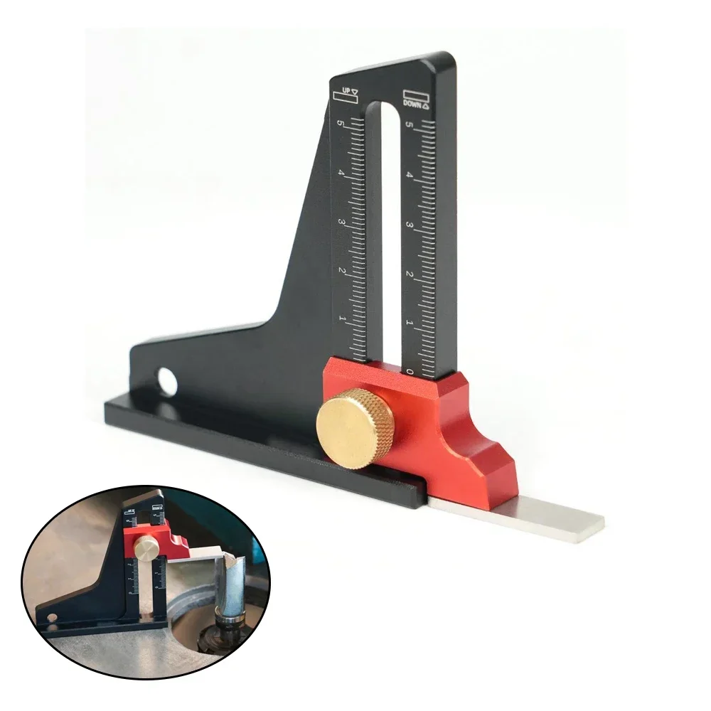 

Height Gauge Depth Aluminum Alloy Woodworking Tablesaw Height Measurement