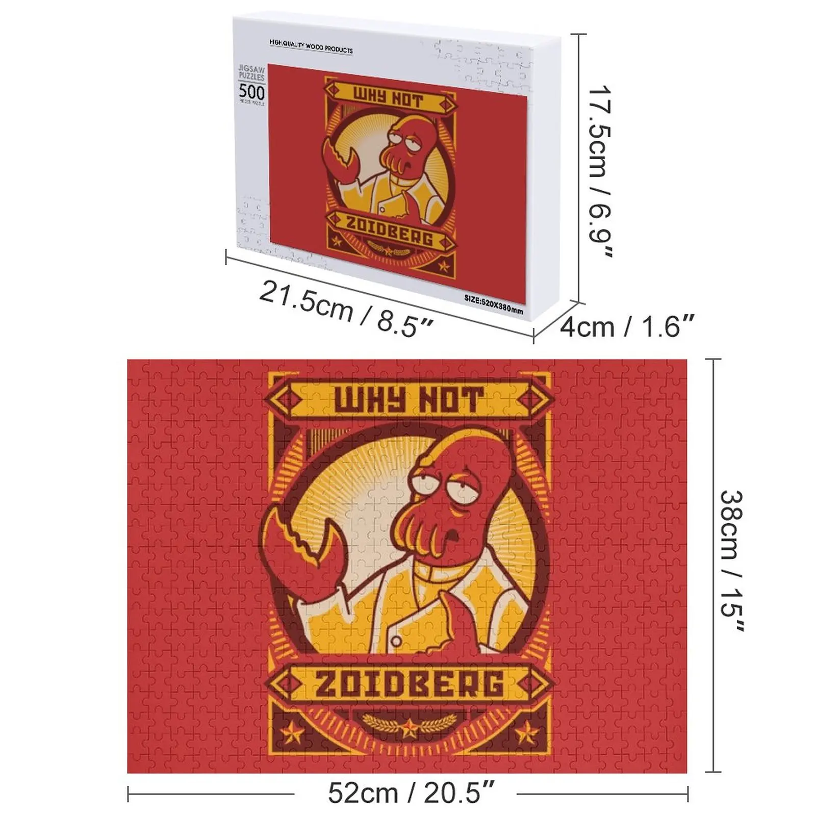 لماذا ليس زويدبرغ؟ قميص بازل قطع خشبية الكبار لغز الصور المخصصة #4