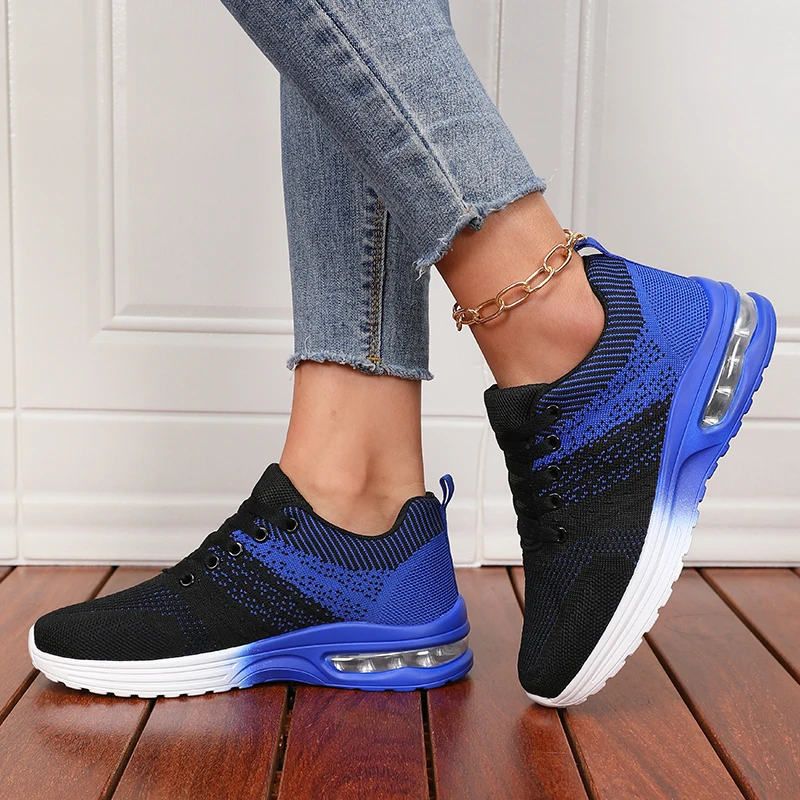 Women's Casual Sneakers Comfortable Breathable Non-slip Mesh Road Women Running Shoes Suitable for Fitness Camping Commute