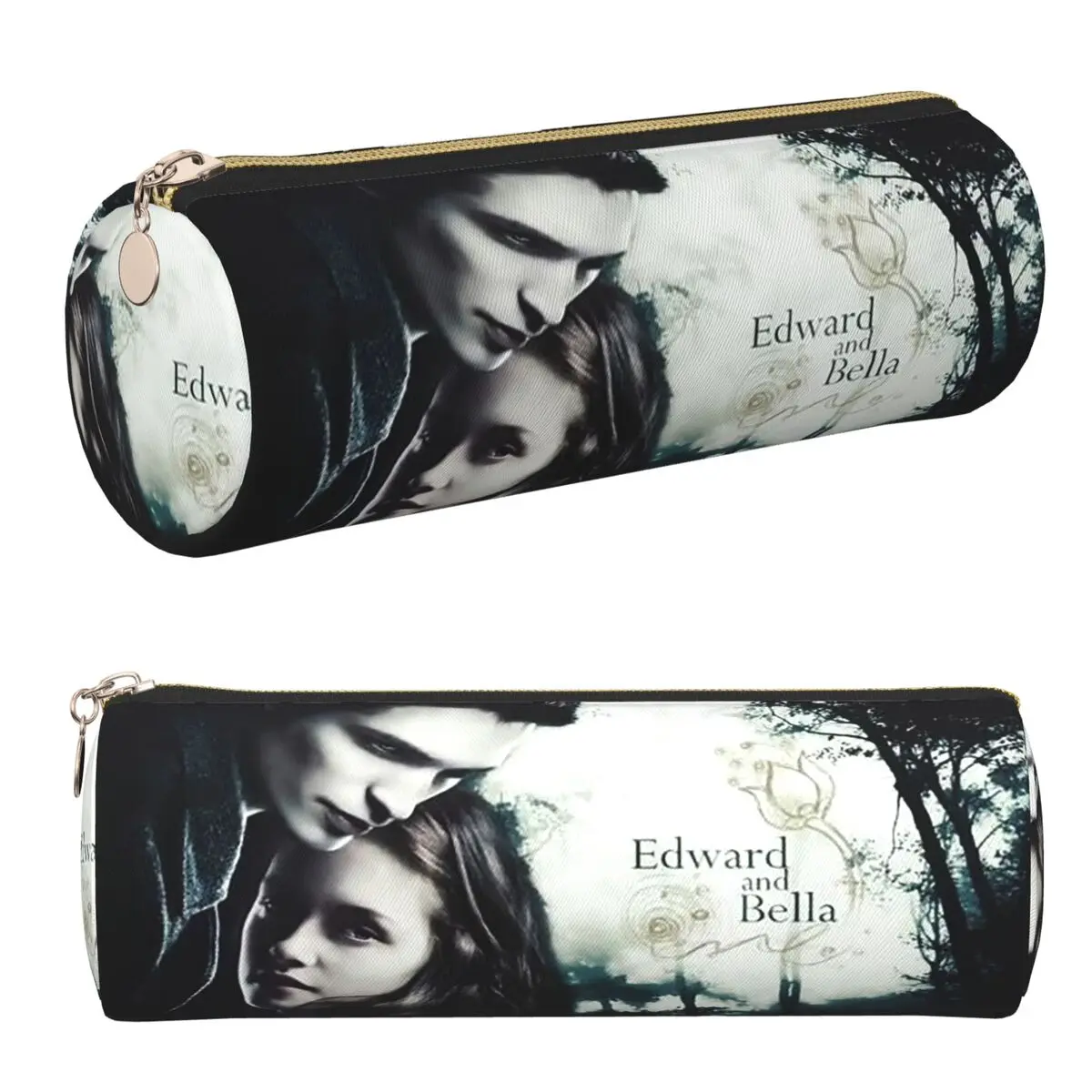 Movie TV Film Twilight Pencil Case Pencil Pouch Storage Stationery Supplies Large Capacity Pen Box Pencil Bag for Boys Girls