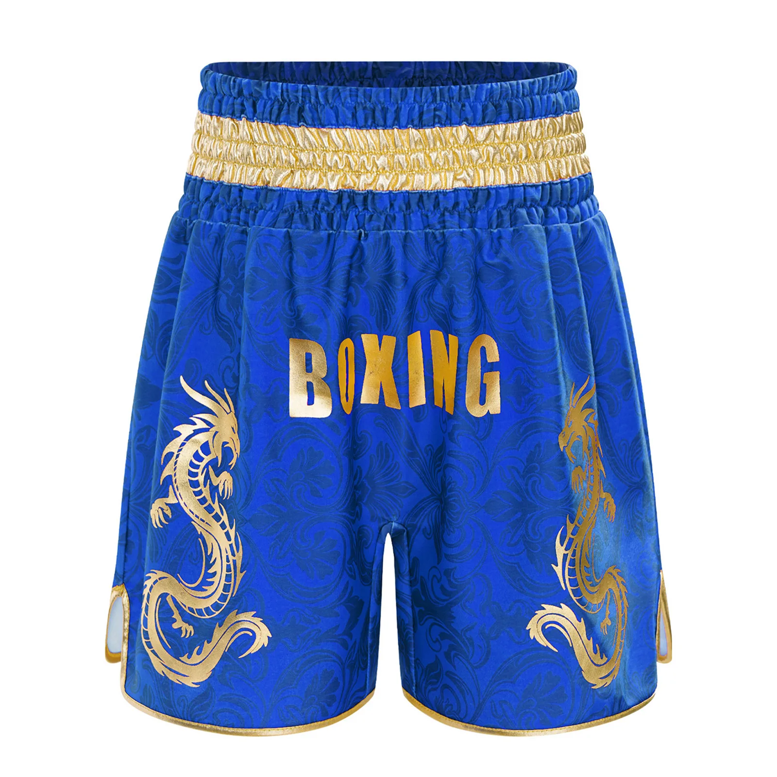 Kinder-Boxershorts für Jungen und Mädchen mit Weitem Metallic-Buchstaben-Drachen-Print, Kickboxen Kampfsport Boxershorts Trainings-Kostüm – Detail 5