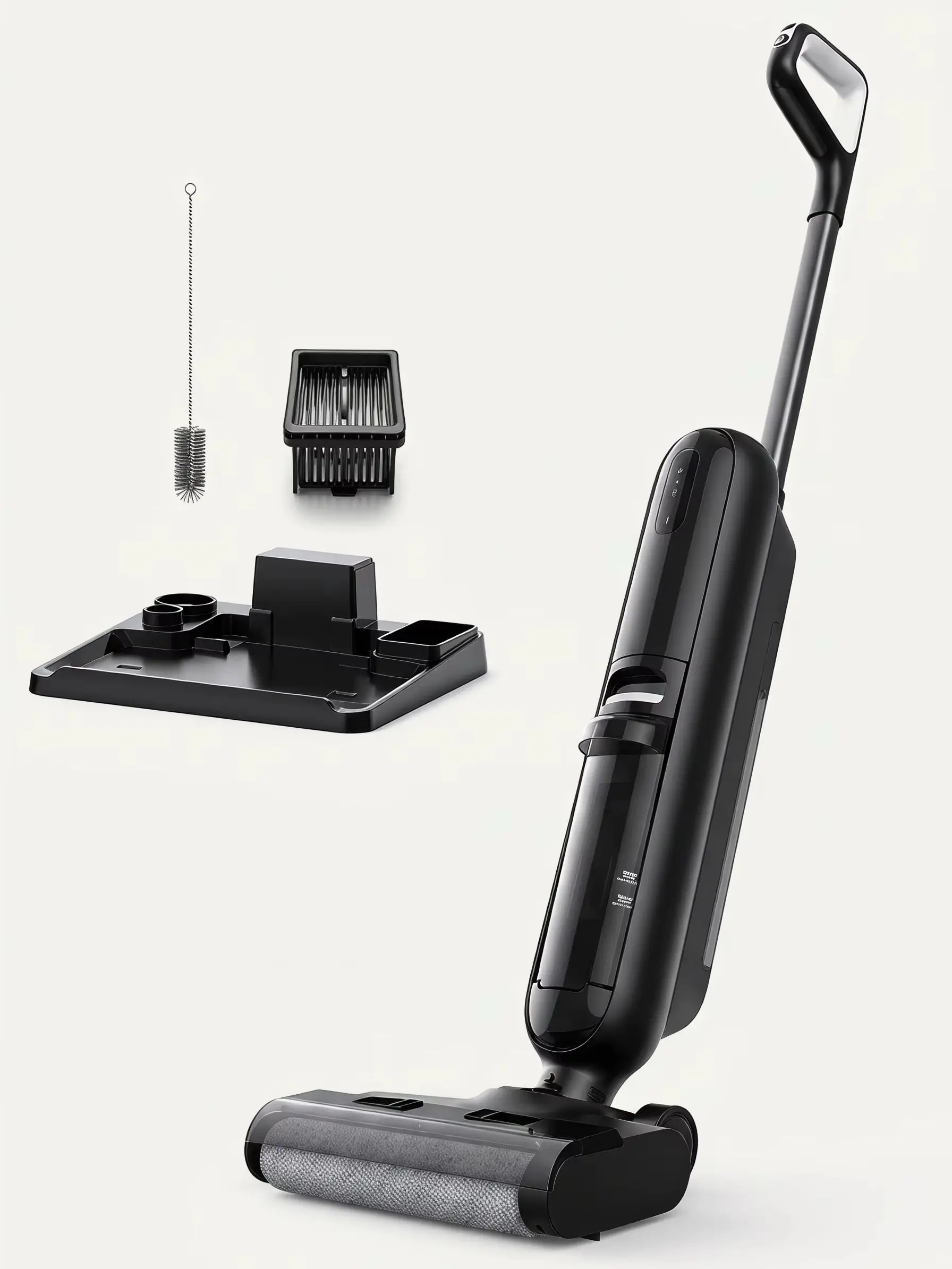 Lubluelu T6 Intelligenter Kabelloser Nass-Trocken-Staubsauger mit Wischfunktion, Kantenreinigung, 8KPa Auto-Saugkraft, Bodenwischer, Selbstreinigendes Smart-Home-Gerät