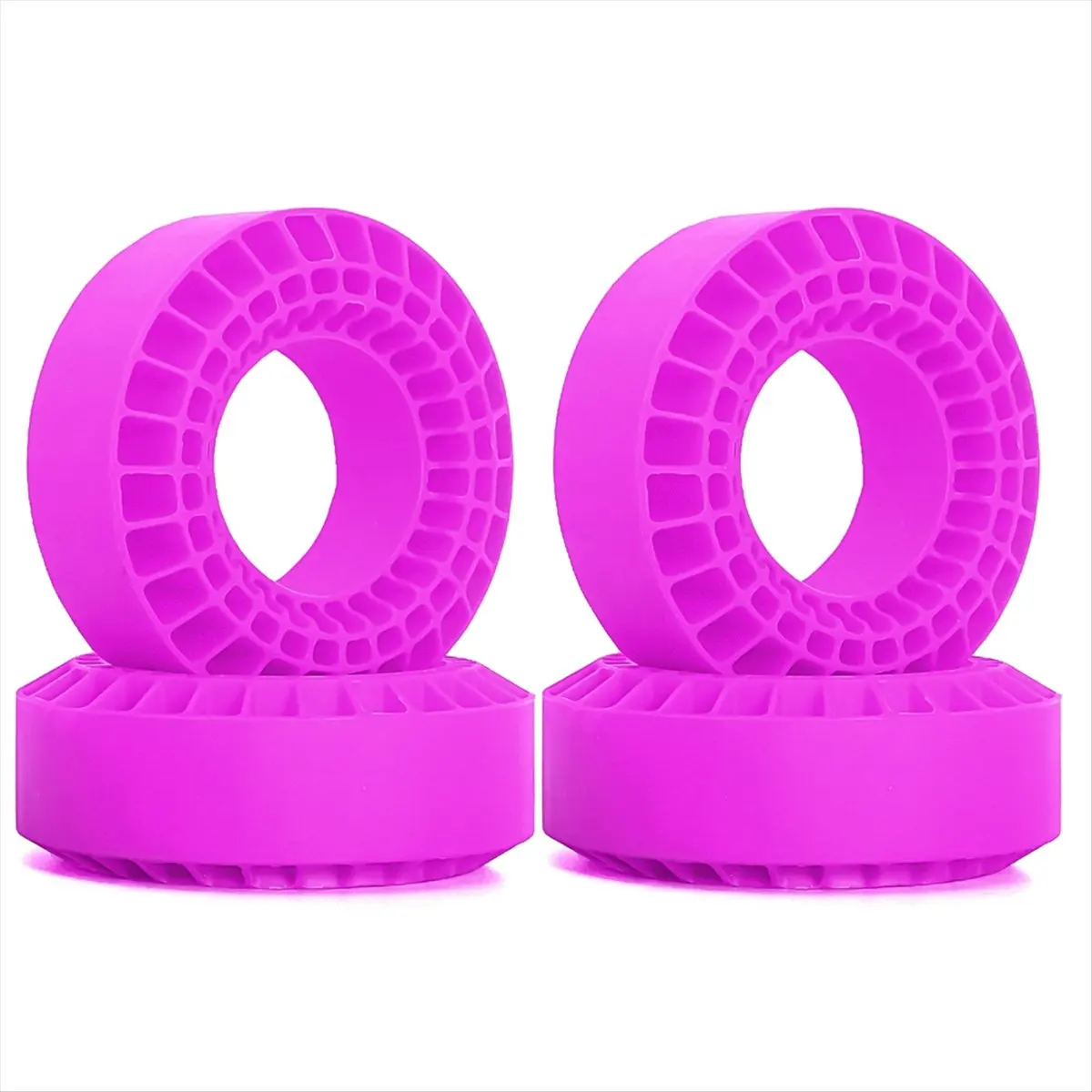 ABME New 4pcs 1.9in Silicone Rubber Tire Wheel Insert Foam for 1/10 RC Crawler Car TRX4 SCX10 Pro/Capra /GEN8/MST