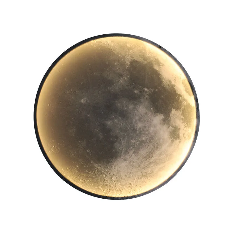 

Moon wall lamp modern simple light luxury living room background wall wall decoration bedside lamp Moon bedroom ceiling lamp