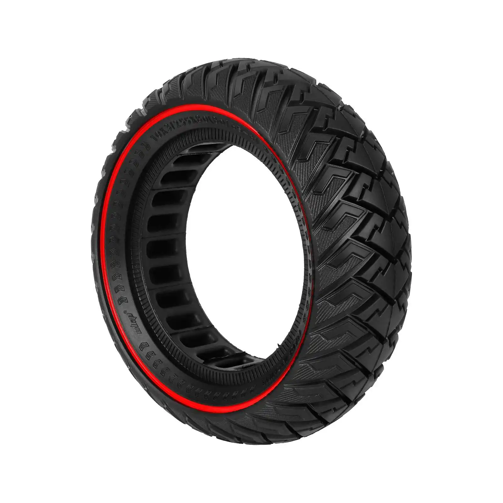 10*3/255*80(80/65-6) electric scooter solid tire 10 inch wide explosion-proof off-road solid tire red wing pattern