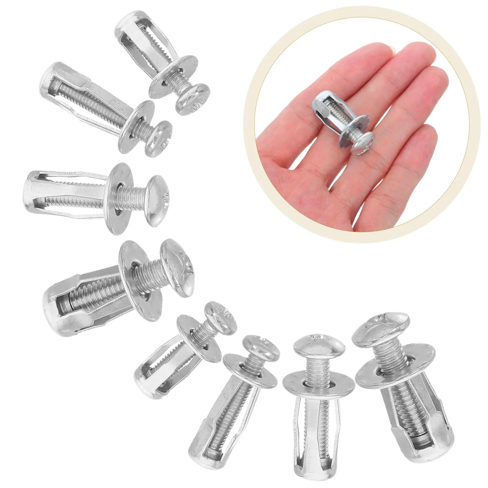 80Pcs Expansion Nuts Petal Shape Metal Anchor Bolts M4x20 M4x25 M5x25 M6x25 Heavy Duty Wall Fixing Fastener Screws Concrete