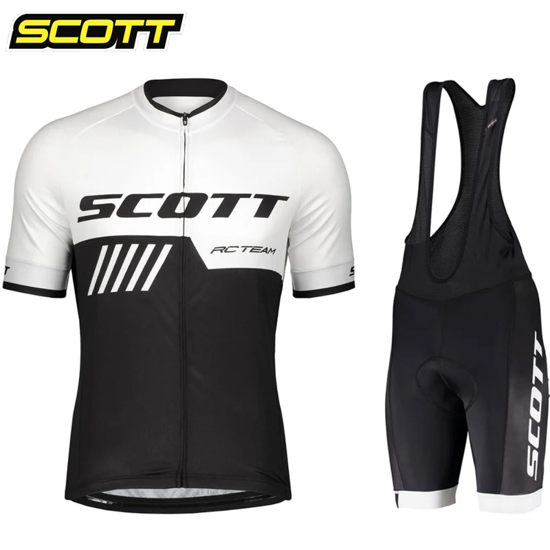 Cycling Jersey 2023 Team SCOTT Men Cycling Set Racing Bicycle Clothing Suit Breathable Mountain Bike Clothes Sportwears