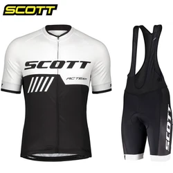 Cycling Jersey 2023 Team SCOTT Men Cycling Set Racing Bicycle Clothing Suit Breathable Mountain Bike Clothes Sportwears