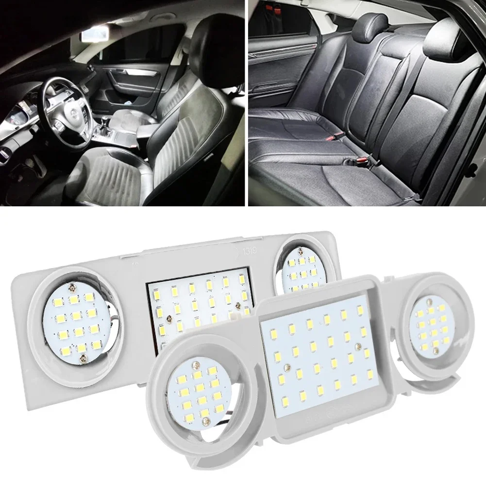 12 فولت سيارة قبة القراءة ضوء LED ملحقات المصابيح الداخلية لفولكس واجن فولكس فاجن باسات B6 B5 B7 CC جولف 4 5 6 سيات ليون سكودا اوكتافيا #2