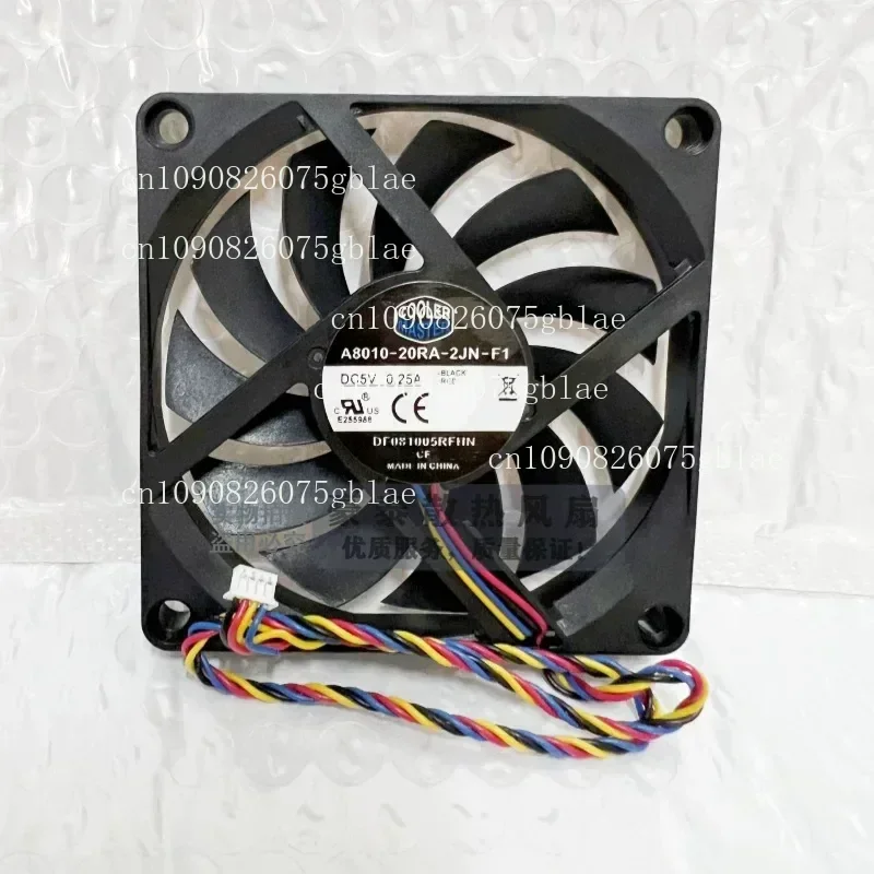 for 8010 New Silent 5V 12V 4 Wire PWM Speed Regulation Soft Routing Small Host Ultra Thin Cooling Fan 8CM
