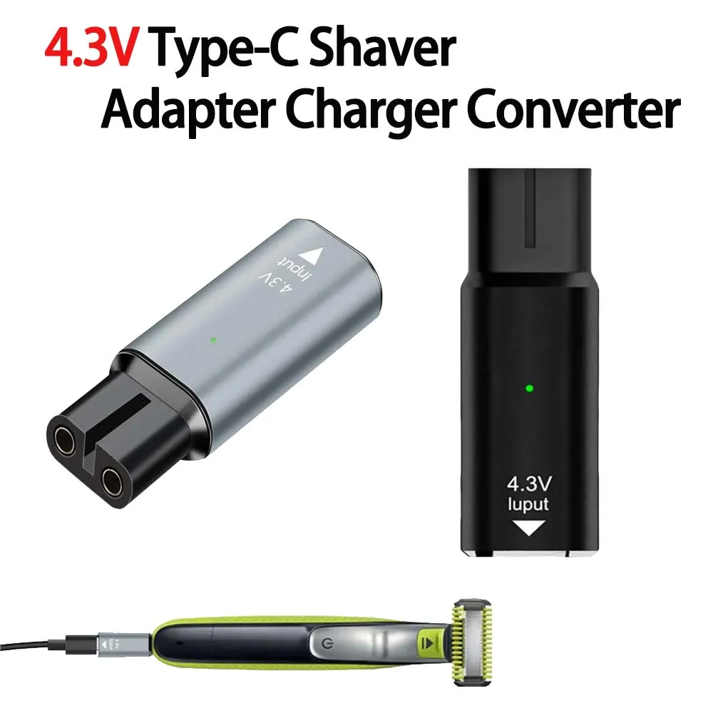 4.3V Type-C Shaver Adapter,Compatible For Philips,Compatible For Norelco,QP2520 QP2515 QP2620 With Charging Indicator