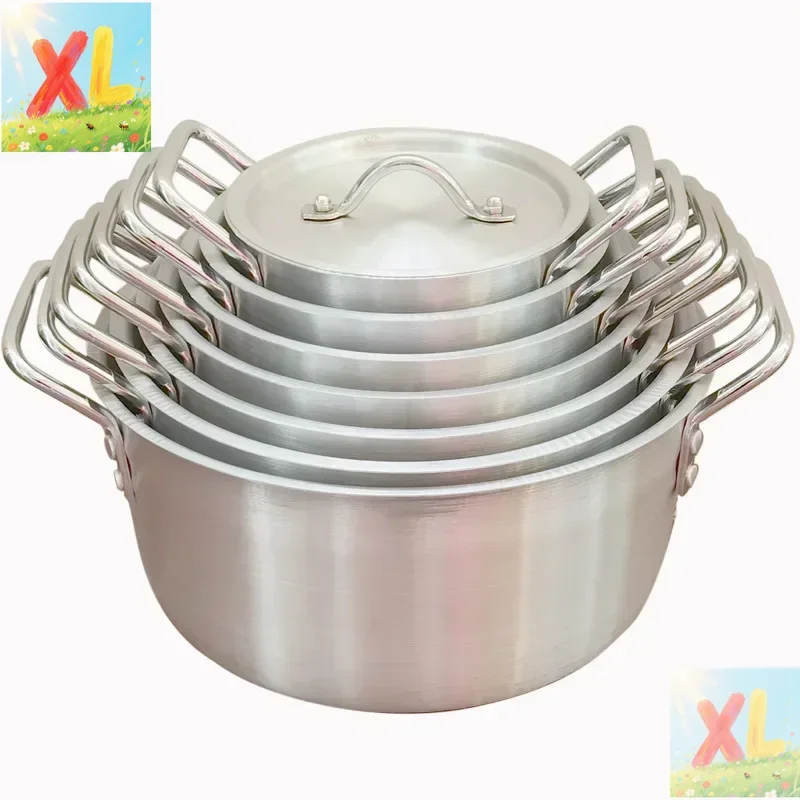 

Sanding Aluminum Soup Household an Aluminum 7 Pieces Set Hotel Cookware 14 Pieces Set Aluminum Suit