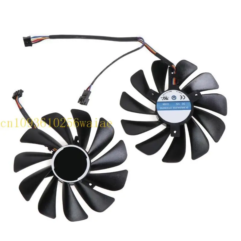 652f 95 mm pour Radeon RX 5700 XT VGA Fan Graphics Carte refroidissement 4pin 12V 0.45a