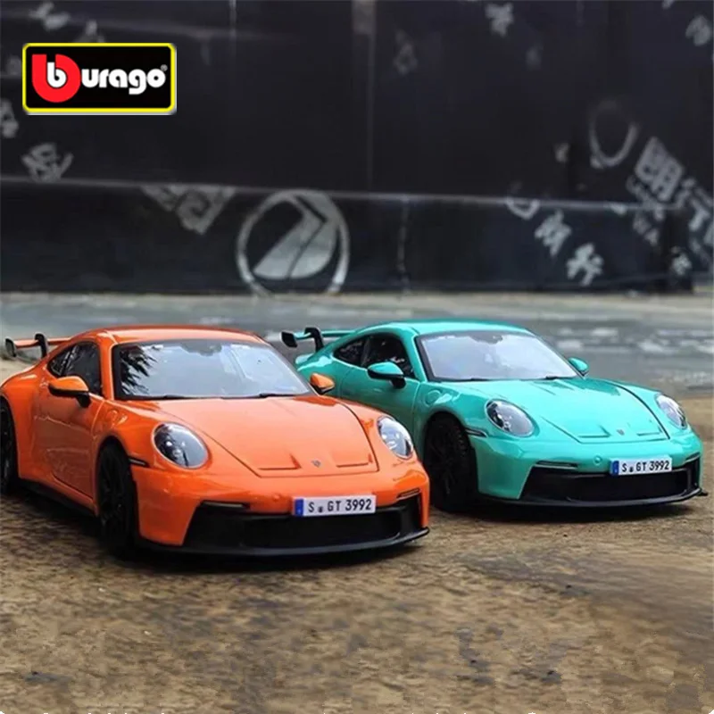 

Bburago 1:24 Porsche 911 GT3 Alloy Racing Car Model Diecast Metal Sports Car Model High Simulation Collection Childrens Toy Gift