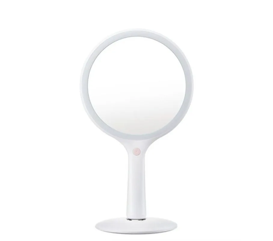 Handheld rocking vanity mirror Desktop led with light fill light Multi-purpose hand-held portable vanity mirror