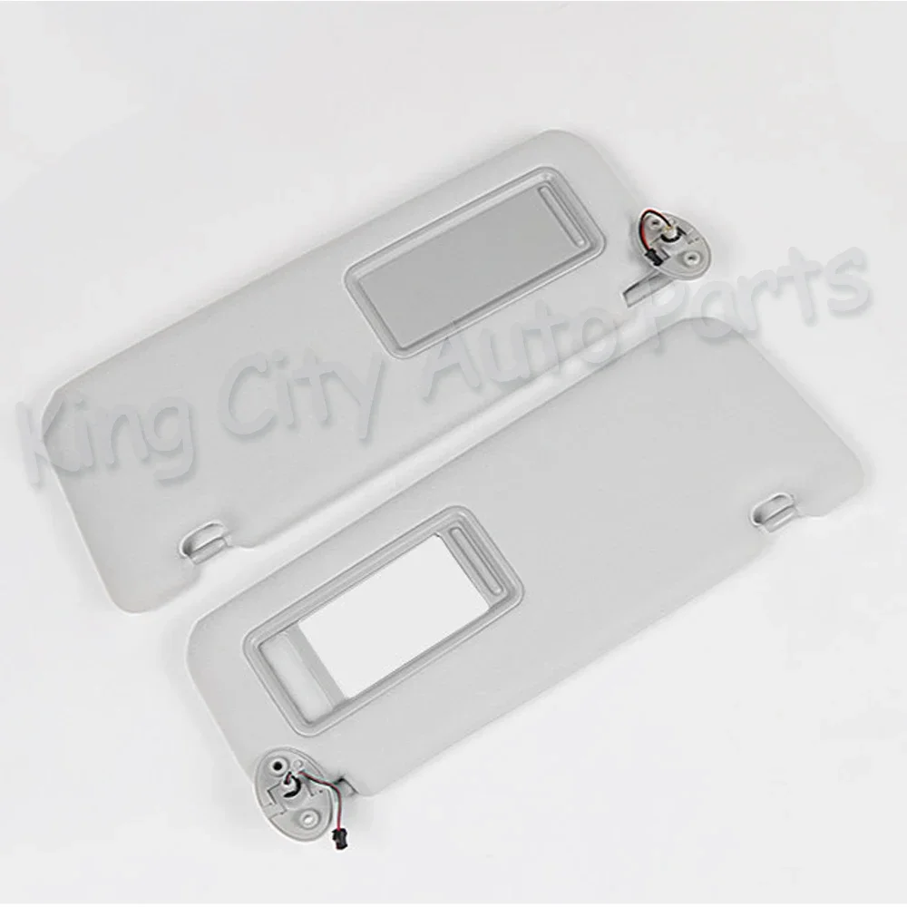 

1Pair Refit For Toyota Land Cruiser 08-19 Car Inner Sunvisor Front Sun Shield With LED & Mirror Sunshade & mirror glass