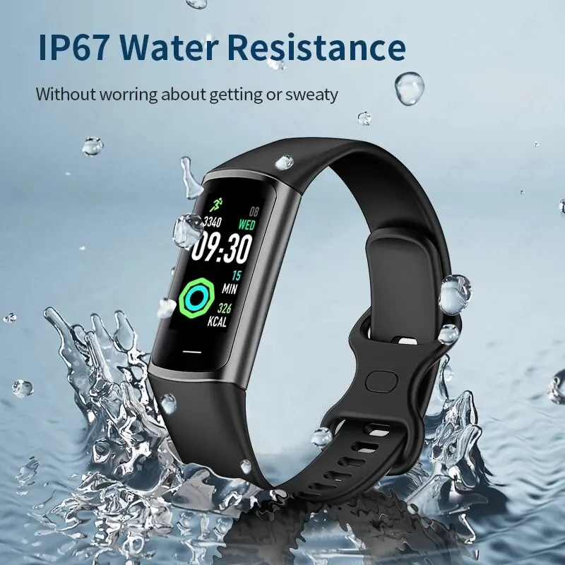 LIGE New Fashion Smartwatch Men Women Temperature Blood Oxygen Monitoring Bracelet Sports Waterproof Smart Watch For Man Laides