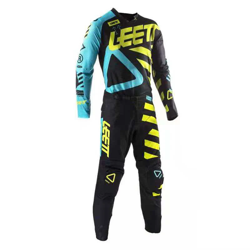 NEW 2026 LEETT MOTO enduro motocross gear set mx jersey pants green motorbike clothing mtb carracing suit Off Road equipment