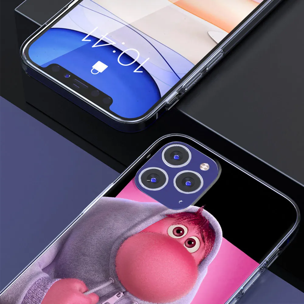 

Милый чехол Inside Out 2, мультяшный чехол для iPhone 17 Air 14 12 15 Pro 7 8 Plus 13 Mini XR X XS Max SE 2022, противоударный чехол из ТПУ для телефона