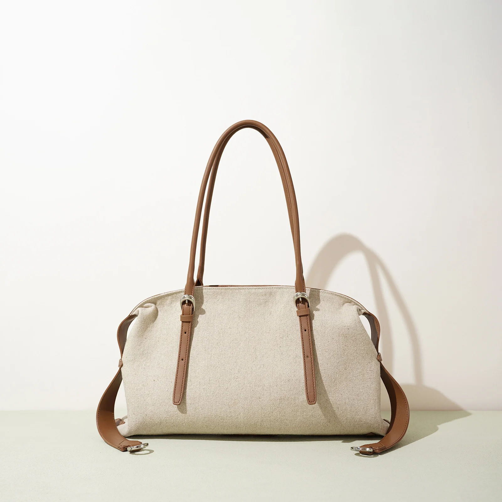 

New Arrival 2025 Autumn Winter Korean Simple Design Linen Handbag Fashionable Casual Shoulder Bag Commuter Women's Tote Bags