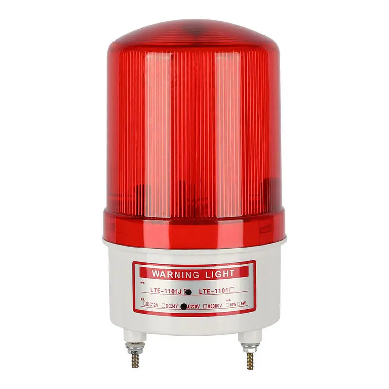 Sound And Light Alarm 24V Rotary Strobe 220V Sentry Booth LTE1101J With LED Signal Warning