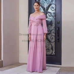 Simple Open Back Mother of Bride Dresses Cap Sleeve Chiffon Dress for Wedding Floor length 2024 Summer Mère Formelle