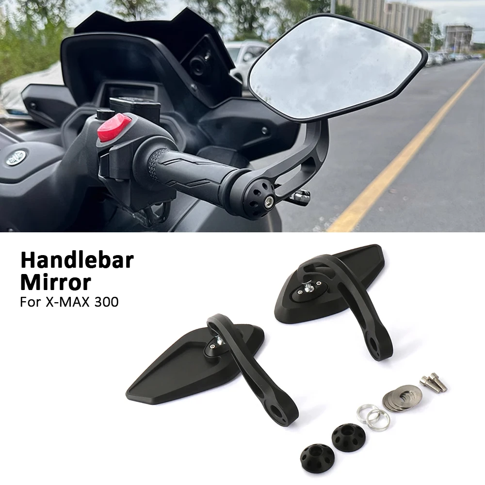 

Motorcycle Accessories CNC Rear View Side Mirror Handle Bar End Mirrors For Yamaha XMAX 300 XMAX300 X-MAX 300 X-MAX300