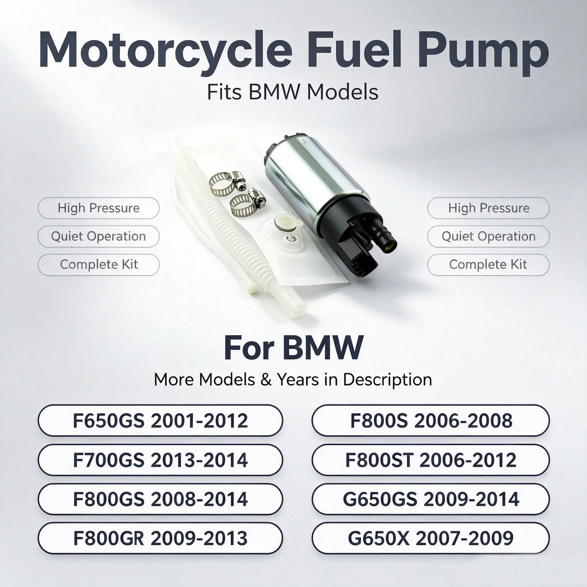 For BMW K1300R K1300S K1600GT K1600GTL 2011 2012 2013 2014 R1150GS R1150R R1200RT R1200GS S1000RR R Nine T Motorcycle Fuel Pump