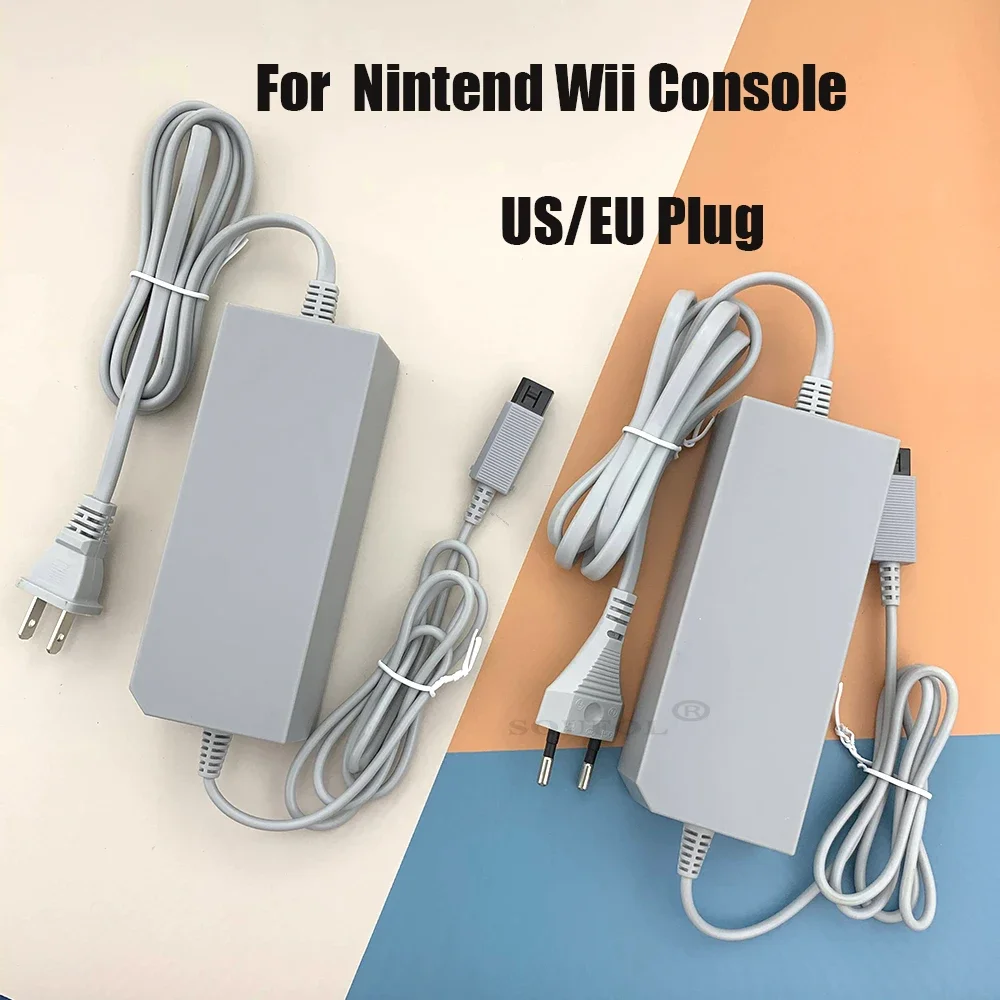 Dropshipping EU US Plug zasilacz sieciowy kabel do ładowania ładowarka wymiana zasilacza do konsoli Nintendo Wii gry wideo