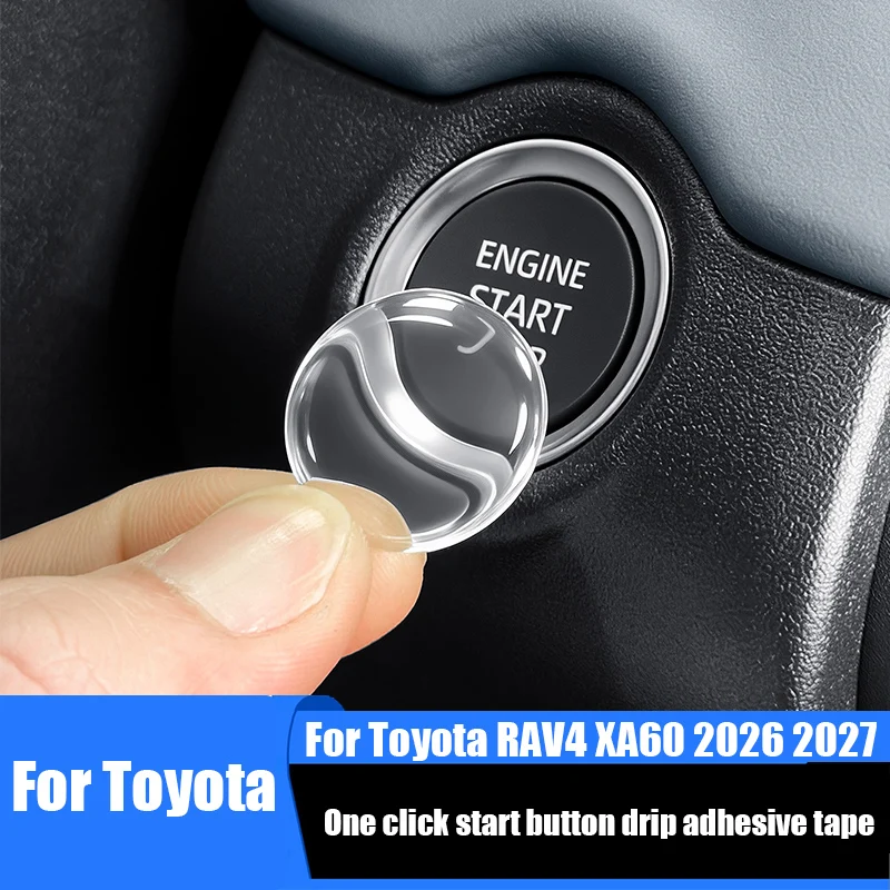 For Toyota RAV4 XA60 2026 2027 One click start decoration ring with adhesive material for car interior decoration parts
