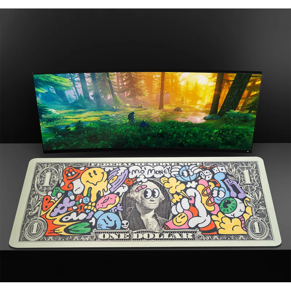 Коврик для доллара на столе, коврики для компьютерной мыши, игровые аксессуары для ПК, коврик для клавиатуры, геймерский шкаф, настольный коврик, коврик для мыши, коврик для мыши, настольные коврики