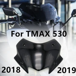 Windscreen Smoke Black Clear Acrylic Wind Deflectore Motorcycle For Yamaha TMAX 530 17 18 TMAX530 2017 2018 Windshield Bubble