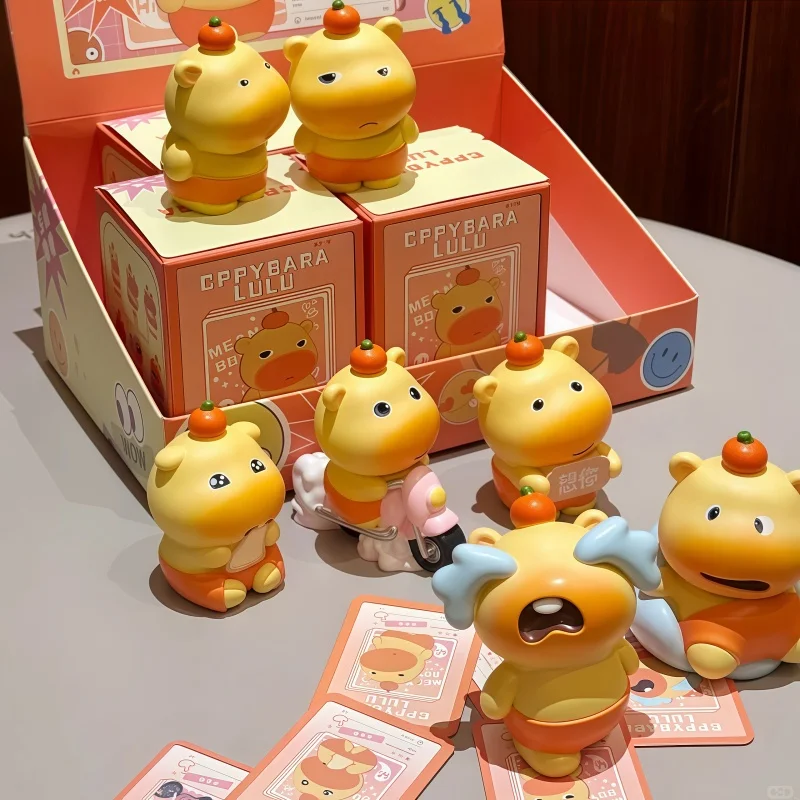 

New Cute Capybara Lulu Blind Box Super Cute Fashion Decoration Desktop Ornaments Dolls Office Buddy Hot Style High Value Gifts
