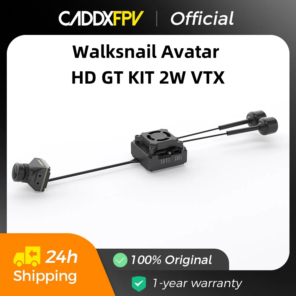 

CADDXFPV Walksnail Avatar HD GT KIT FPV Drone Digital Transmission System 1080P/100Fps 2W VTX 6KM For Avatar Gogglex VR Series