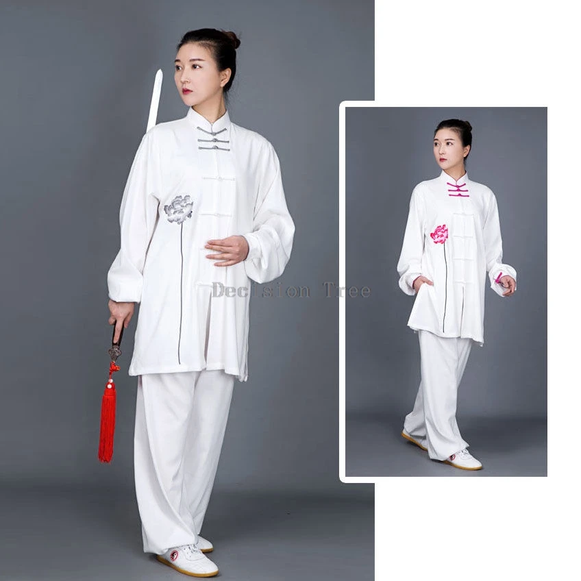 2024 chinese tai chi set summer new cotton cotton linen tai chi wushu clothing chinese style top pants 2 piece training suit