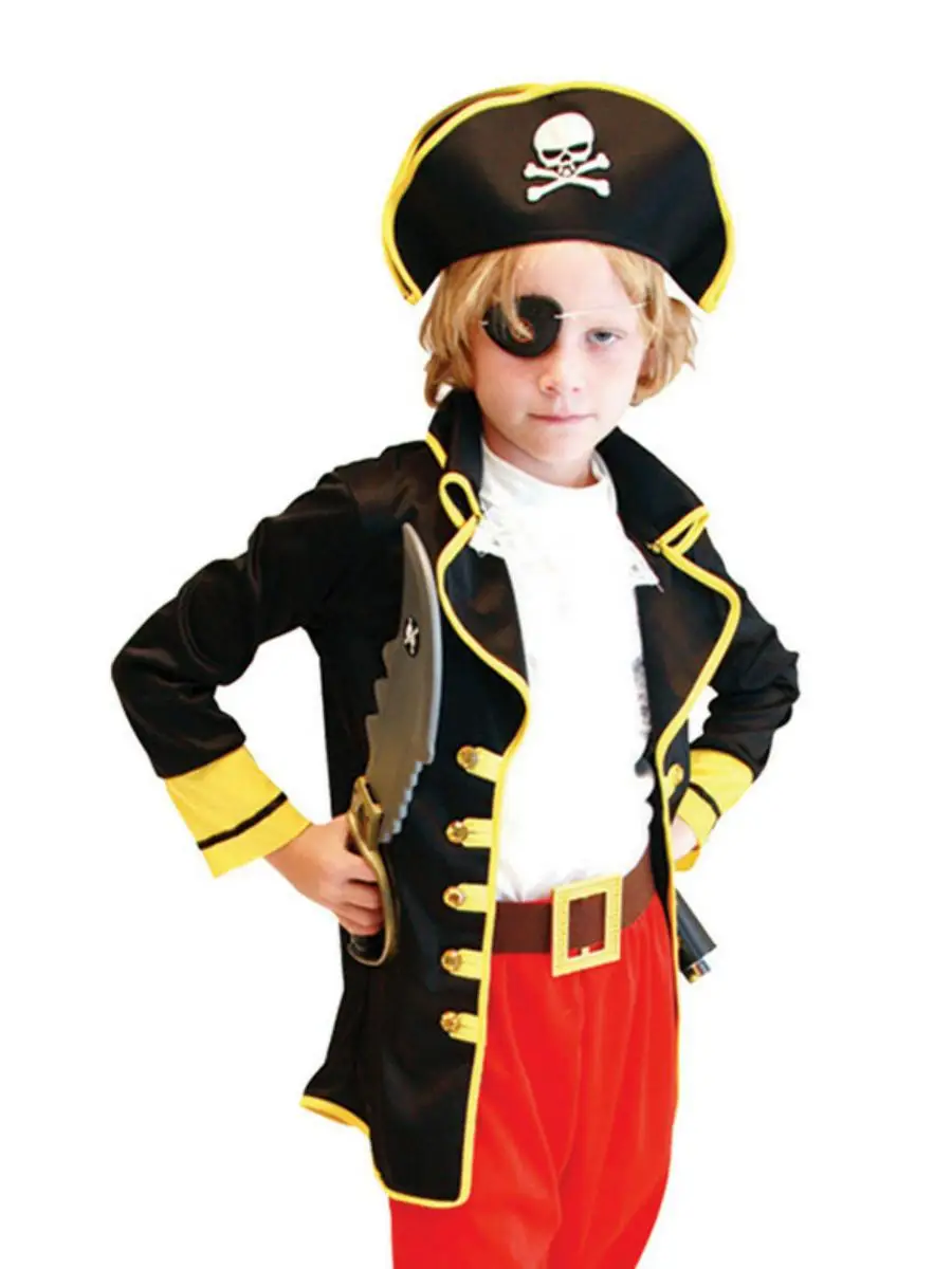 زي أداء جديد للهالوين، زي القرصان جاك الكاريبي، ملابس أداء للأطفال، أزياء مسرحية عرقية للنساء