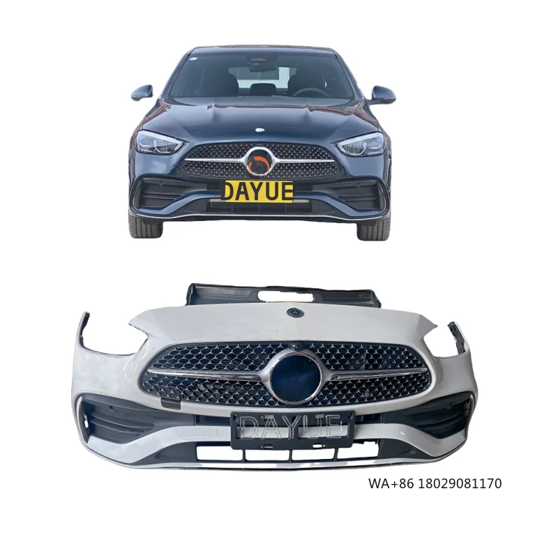 

Популярный комплект переднего бампера в сборе для Mercedes-Benz C-Class 206 (модели 2021-2024), включая решетку радиатора, б/у
