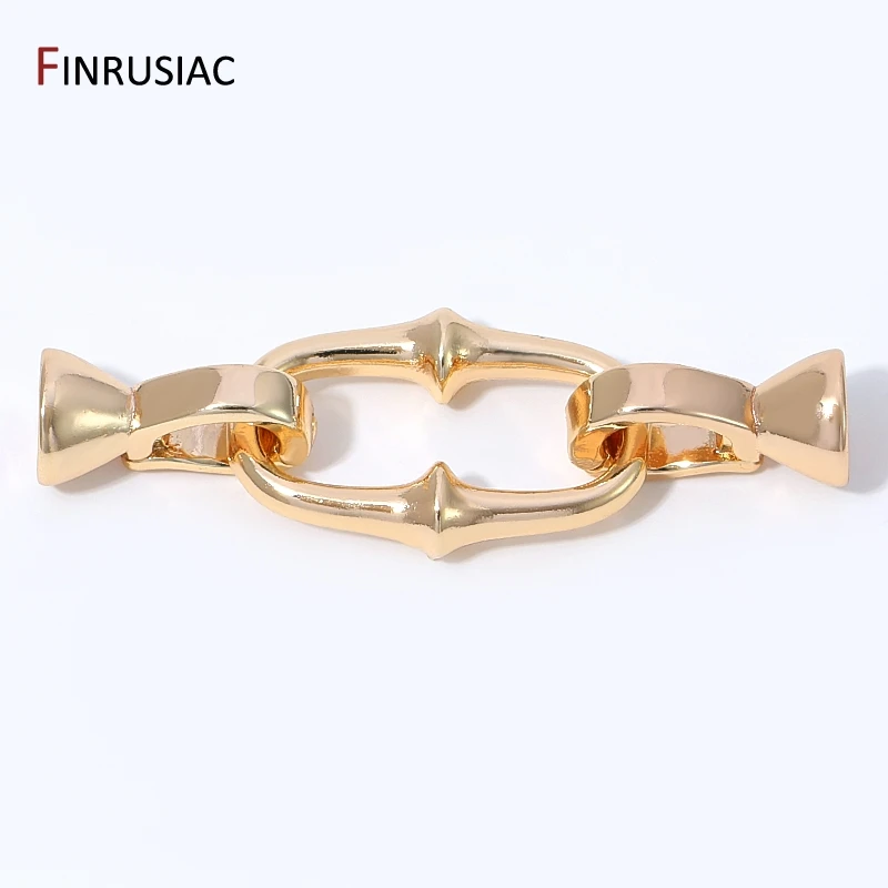 14K Gold Plated Brass Pearl Clasps Connector,Lock For Jewelry,Bamboo Shape Closure End Clasps for DIY Jewelry Making Supplies