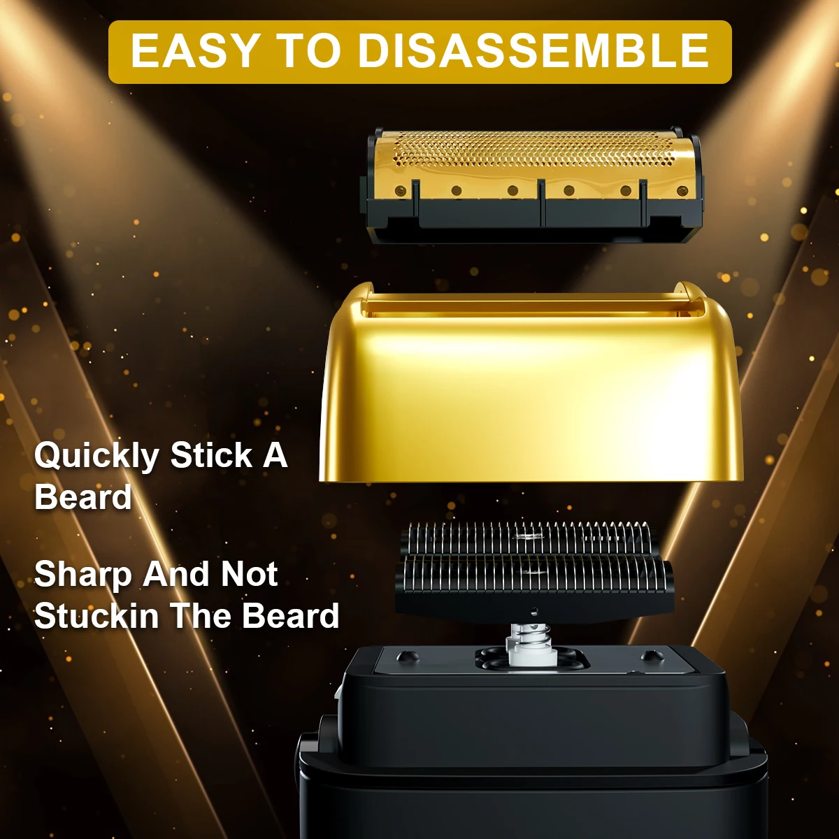 ROSYOUS RS620 tondeuse à cheveux professionnelle rasoir électrique pour hommes Double feuille 10000 tr/min Interface USB 800 mAh salon de coiffure